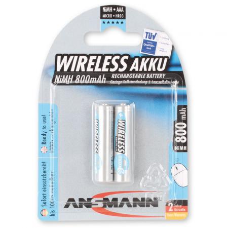 Pile ricaricabili NiMh AAA Wireless